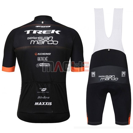 2018 Maglia Trek Selle San Marco Manica Corta Nero